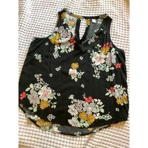 Old Navy Floral XL Tank Top